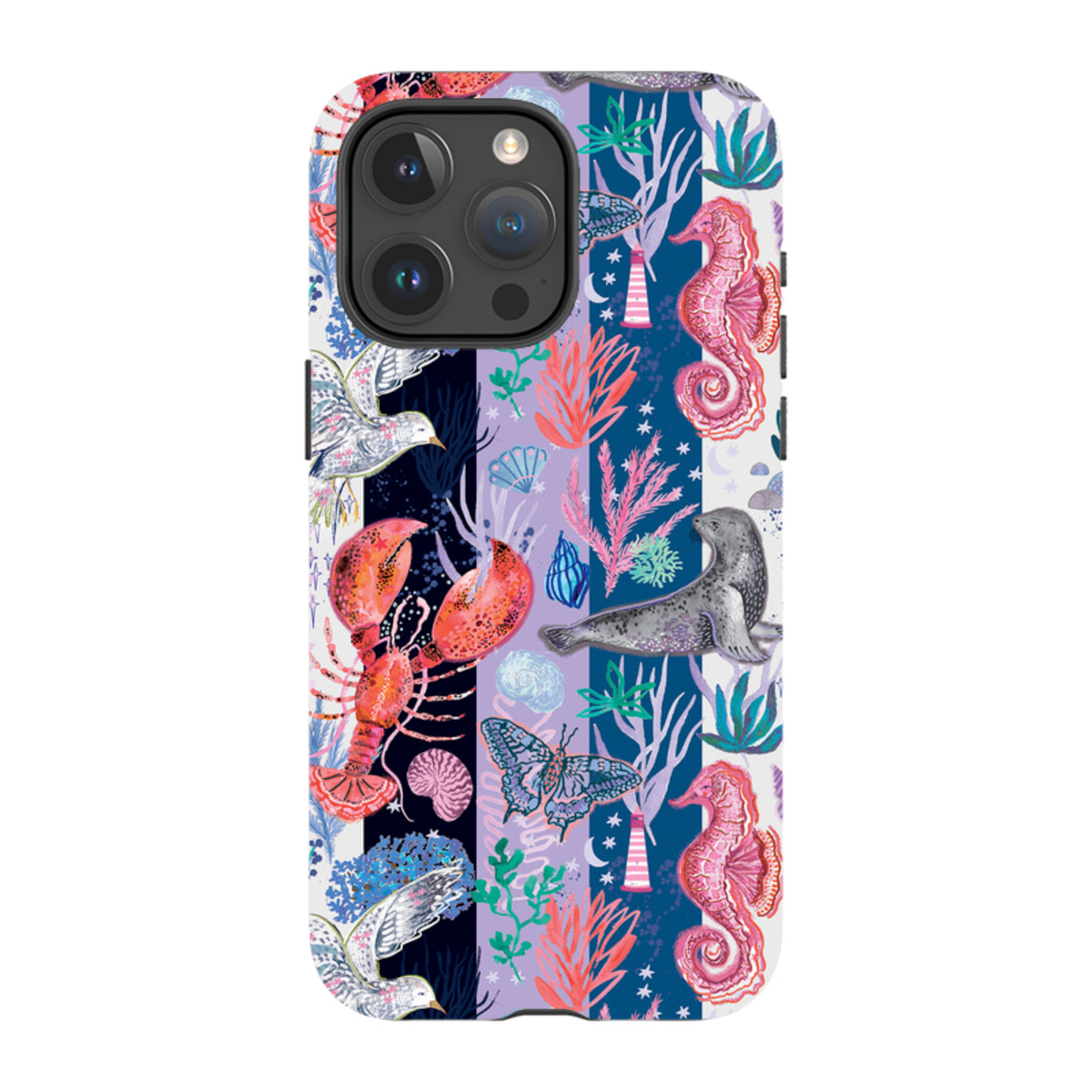 iPhone Tough Case - Coastal Calling Stripe III By Emma Frances Grant
