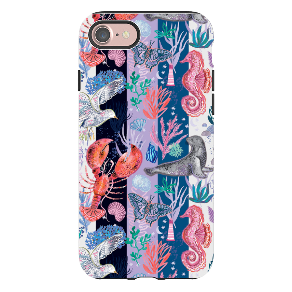 iPhone Tough Case - Coastal Calling Stripe III By Emma Frances Grant