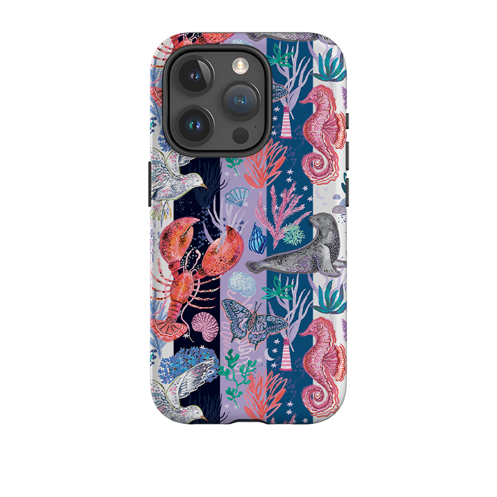 iPhone Tough Case - Coastal Calling Stripe III By Emma Frances Grant