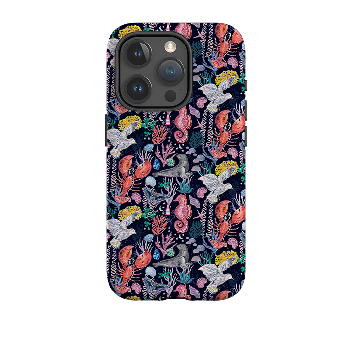 iPhone Tough Case - Coastline Pattern-A By Emma Frances Grant