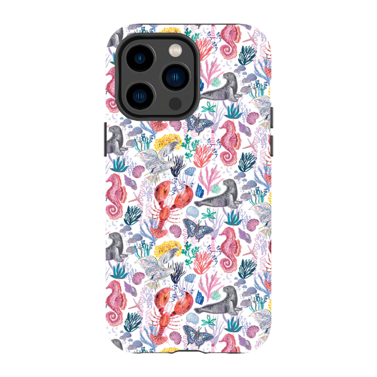 iPhone Tough Case - Coastline Pattern-B By Emma Frances Grant