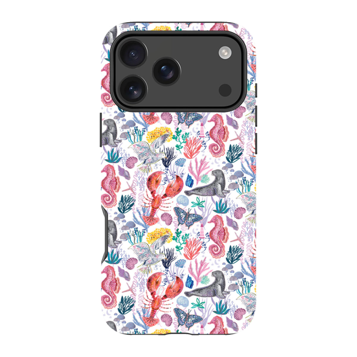iPhone Tough Case - Coastline Pattern-B By Emma Frances Grant