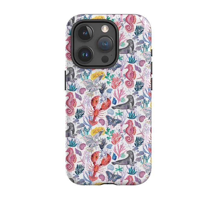 iPhone Tough Case - Coastline Pattern-B By Emma Frances Grant
