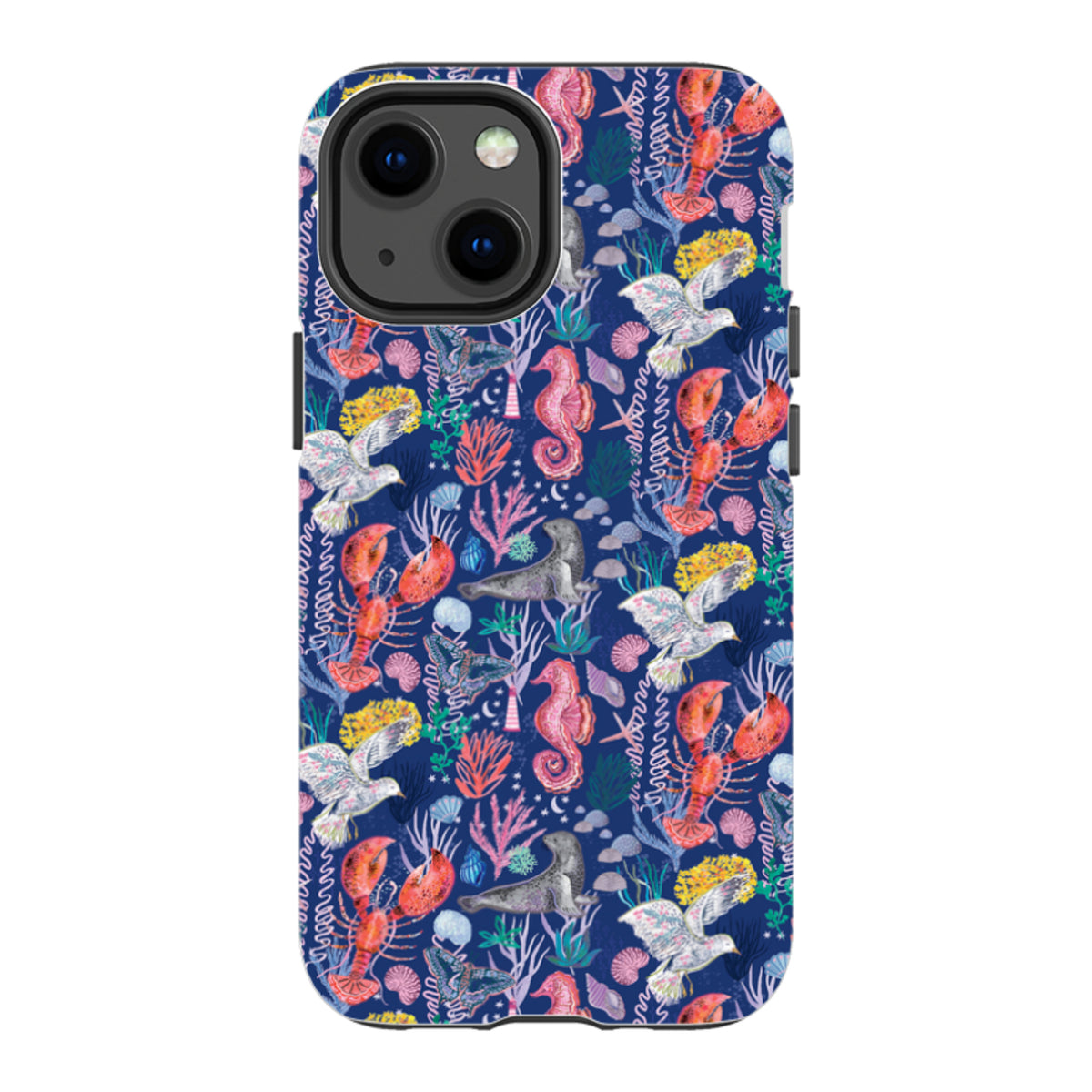 iPhone Tough Case - Coastline Pattern-C By Emma Frances Grant