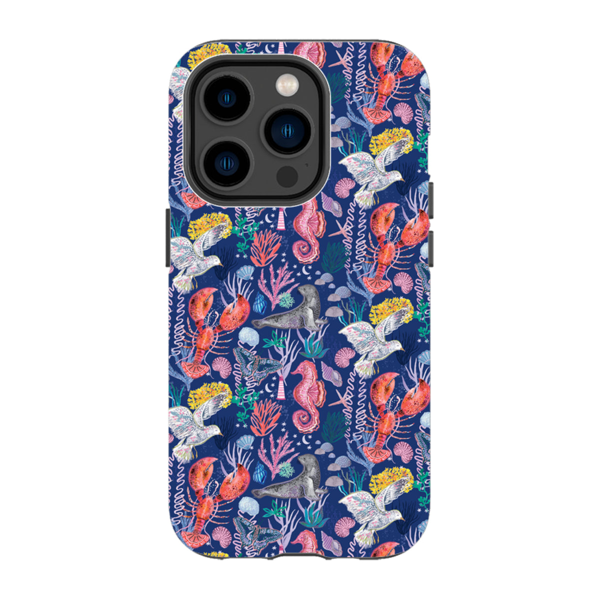iPhone Tough Case - Coastline Pattern-C By Emma Frances Grant