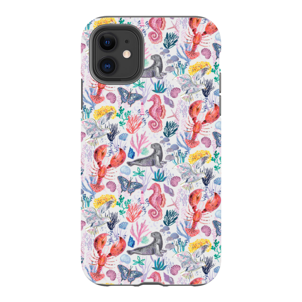 iPhone Tough Case - Coastline Pattern-D By Emma Frances Grant