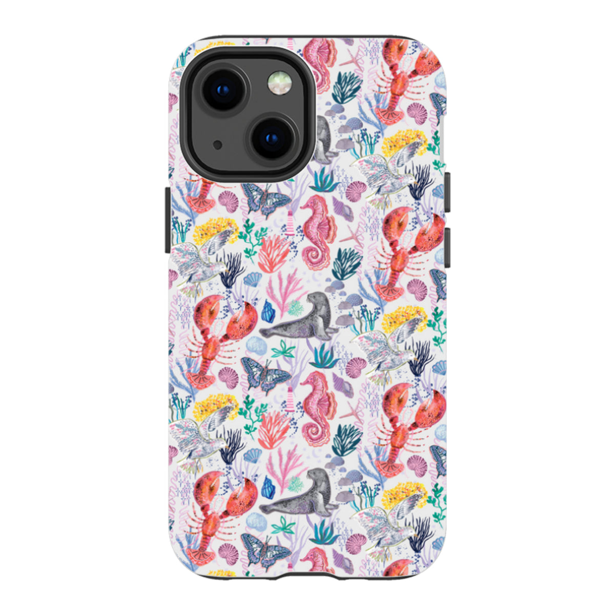 iPhone Tough Case - Coastline Pattern-D By Emma Frances Grant