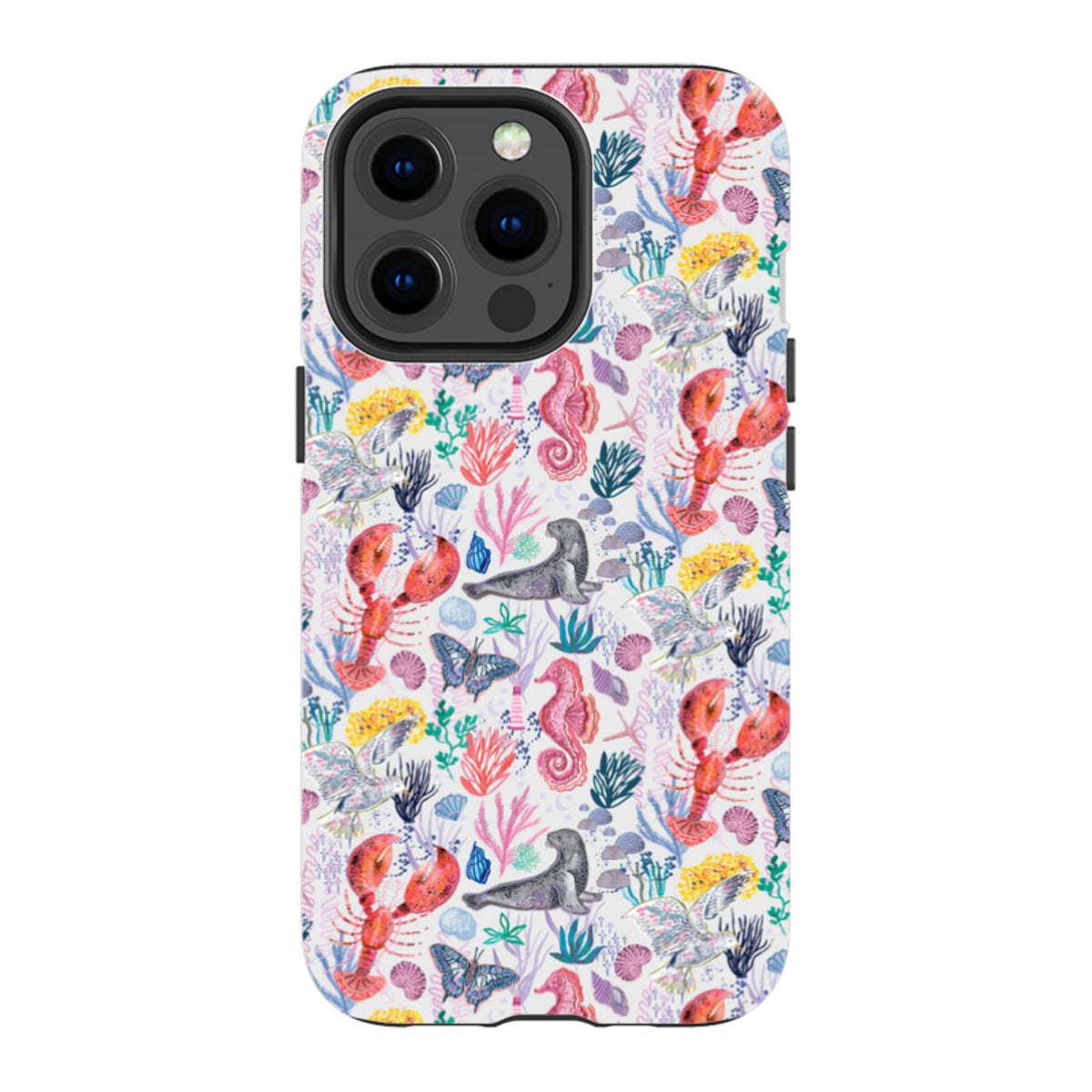 iPhone Tough Case - Coastline Pattern-D By Emma Frances Grant