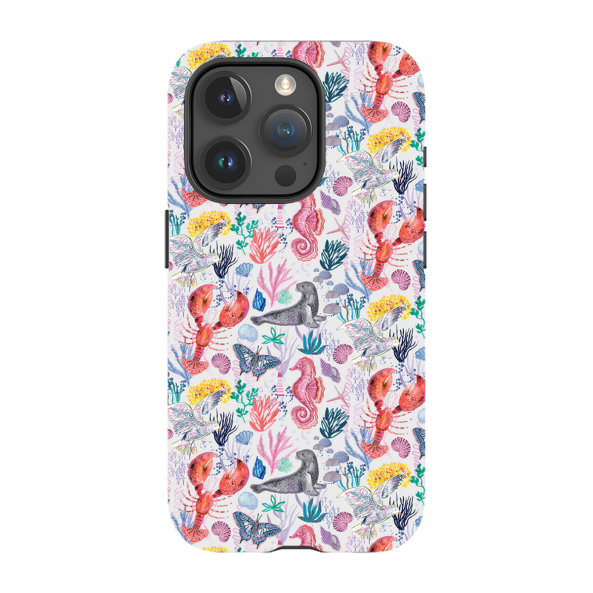 iPhone Tough Case - Coastline Pattern-D By Emma Frances Grant