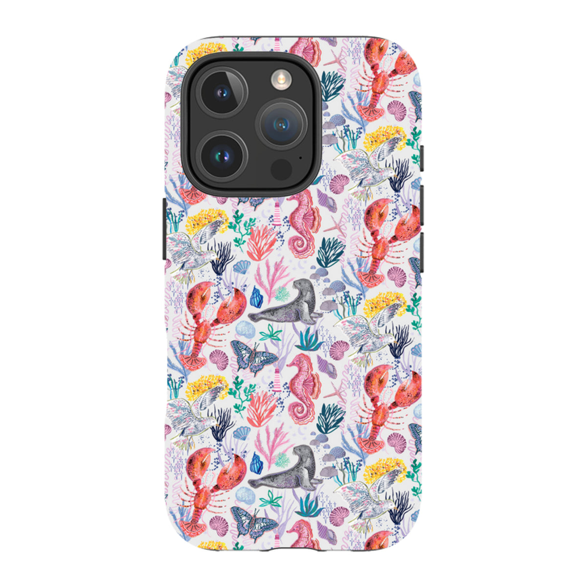 iPhone Tough Case - Coastline Pattern-D By Emma Frances Grant