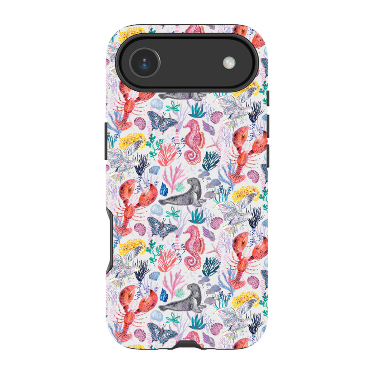 iPhone Tough Case - Coastline Pattern-D By Emma Frances Grant