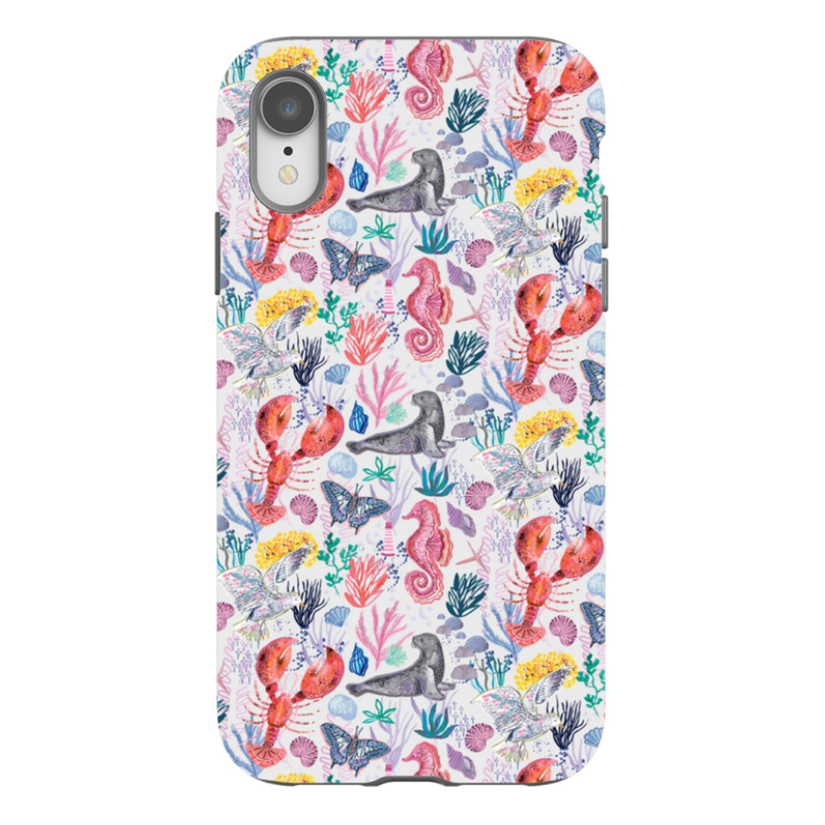 iPhone Tough Case - Coastline Pattern-D By Emma Frances Grant