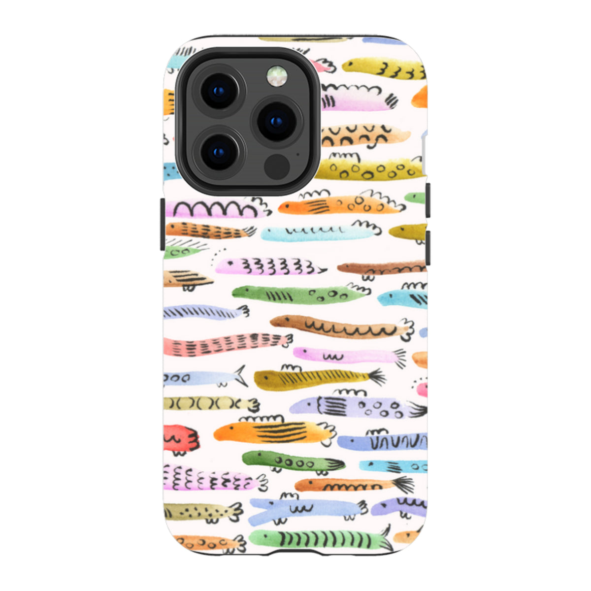 iPhone Tough Case - Colourful Fishes By Gabriela Larios