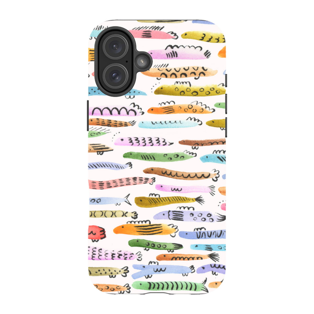 iPhone Tough Case - Colourful Fishes By Gabriela Larios