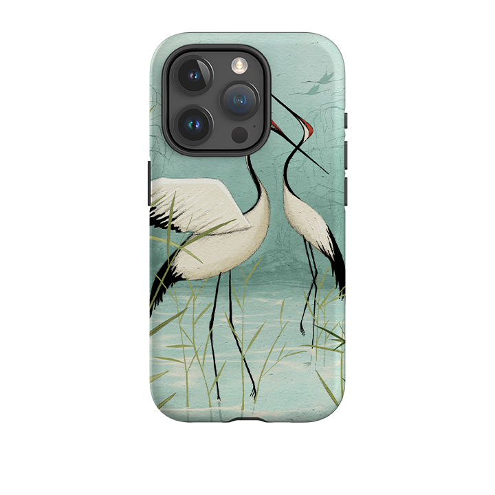 iPhone Tough Case - Cranes By Maja Lindberg