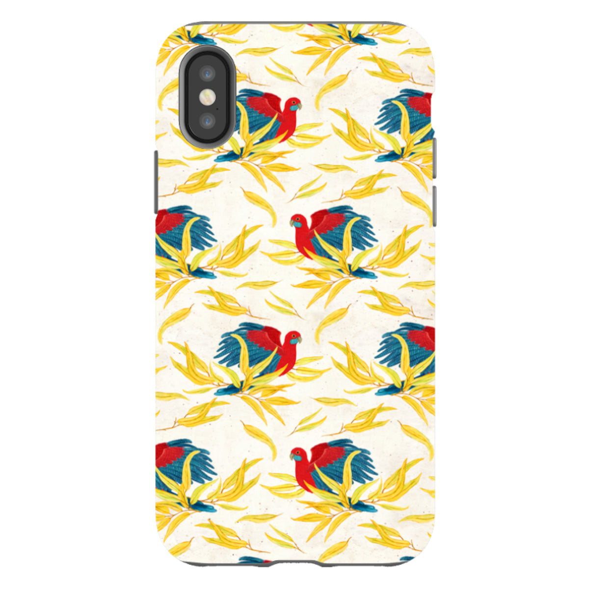 iPhone Tough Case - Crimson Rosella By Katherine Quinn