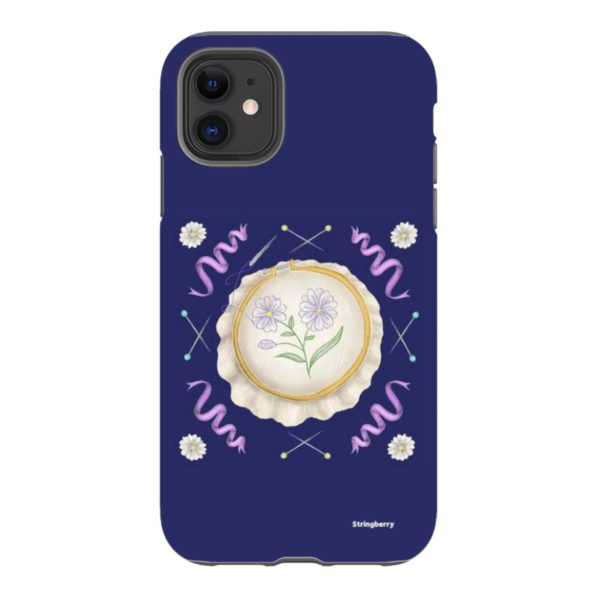 iPhone Tough Case - Daisy Needlework By Catherine Rowe