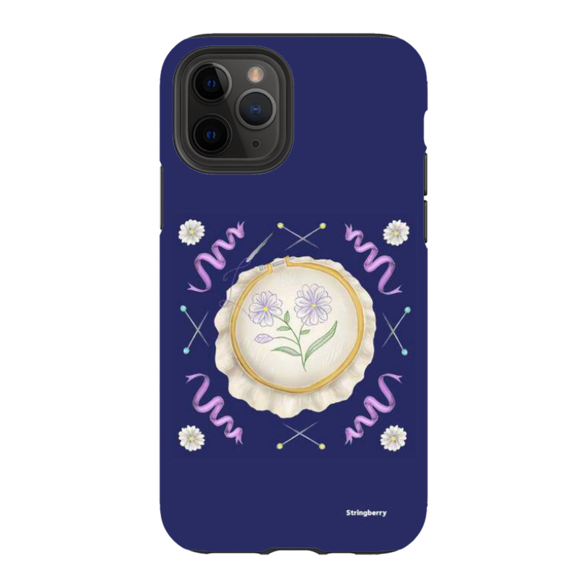 iPhone Tough Case - Daisy Needlework By Catherine Rowe