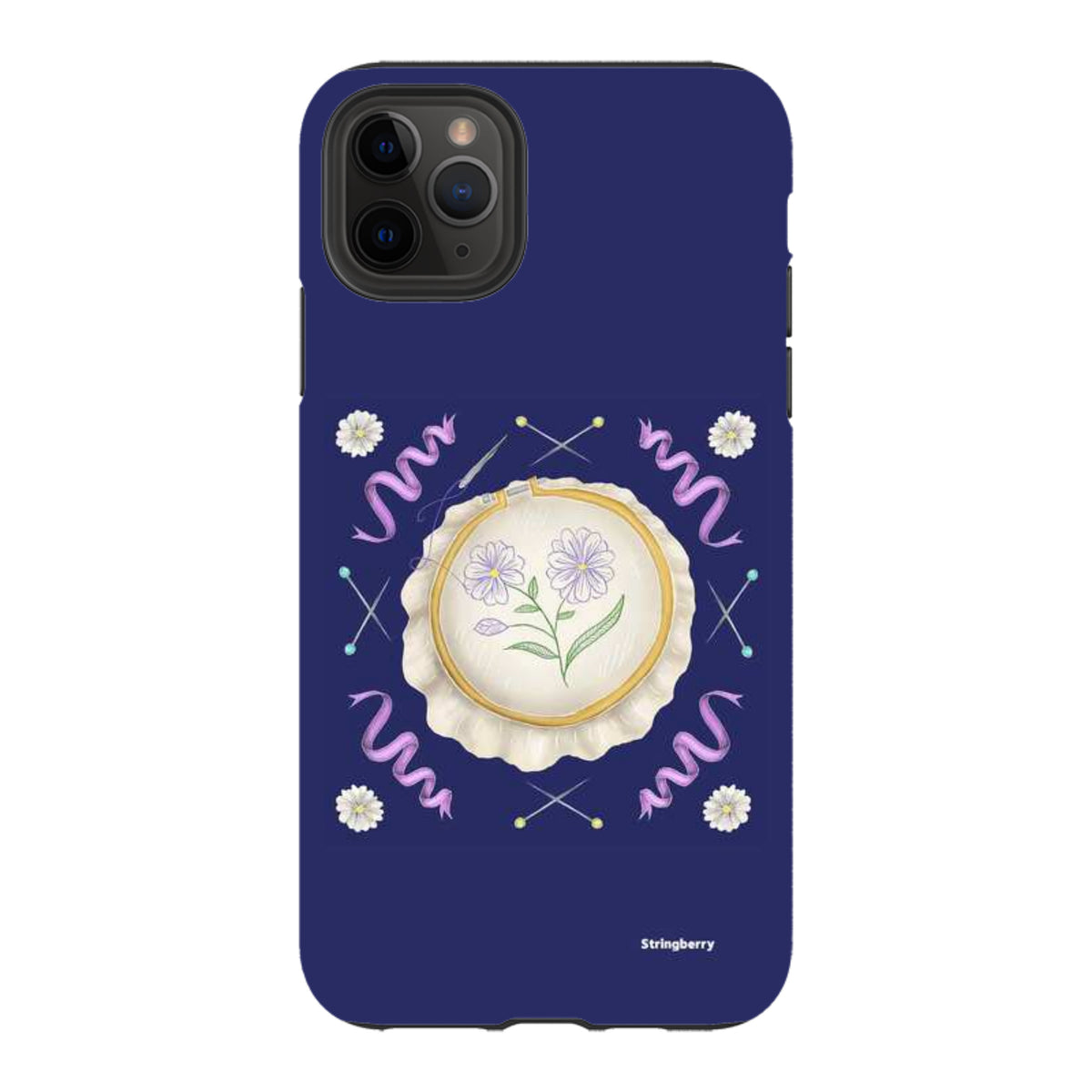 iPhone Tough Case - Daisy Needlework By Catherine Rowe