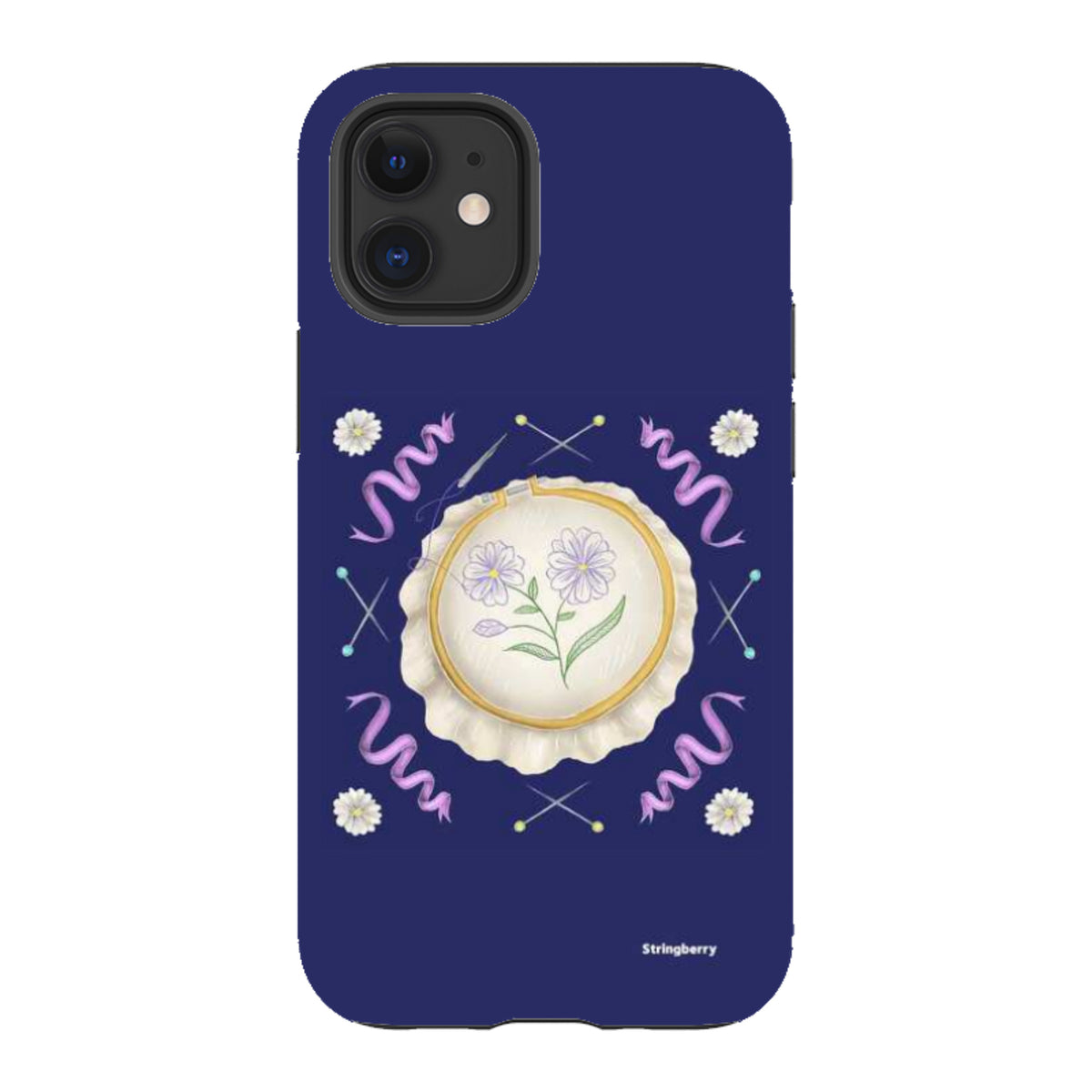 iPhone Tough Case - Daisy Needlework By Catherine Rowe