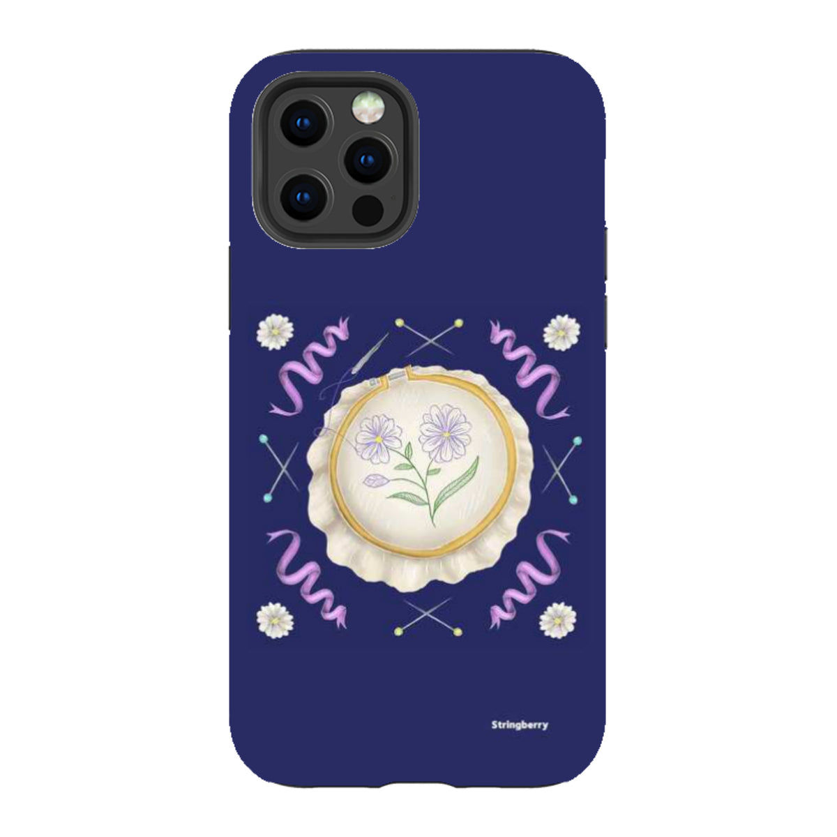 iPhone Tough Case - Daisy Needlework By Catherine Rowe