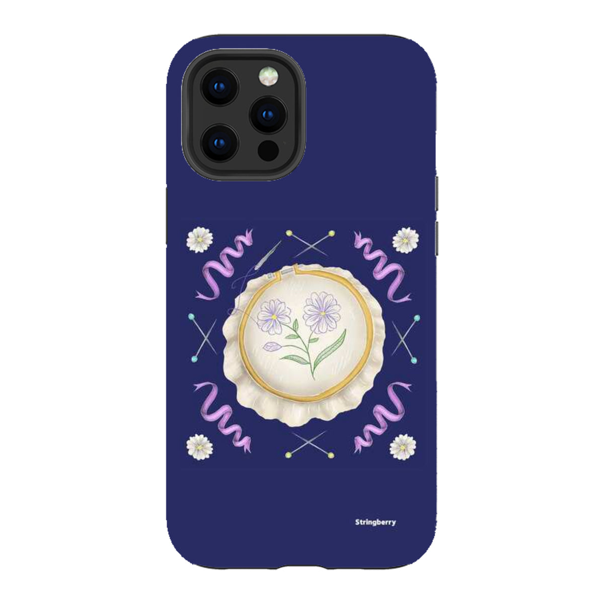 iPhone Tough Case - Daisy Needlework By Catherine Rowe