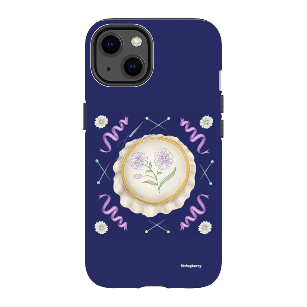 iPhone Tough Case - Daisy Needlework By Catherine Rowe