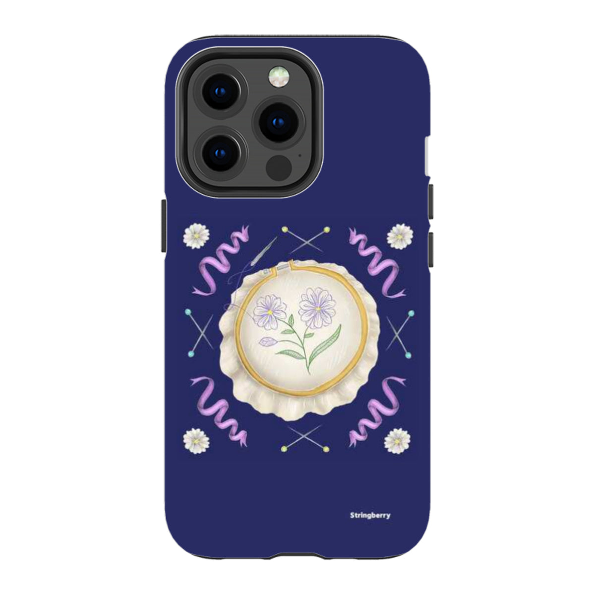iPhone Tough Case - Daisy Needlework By Catherine Rowe
