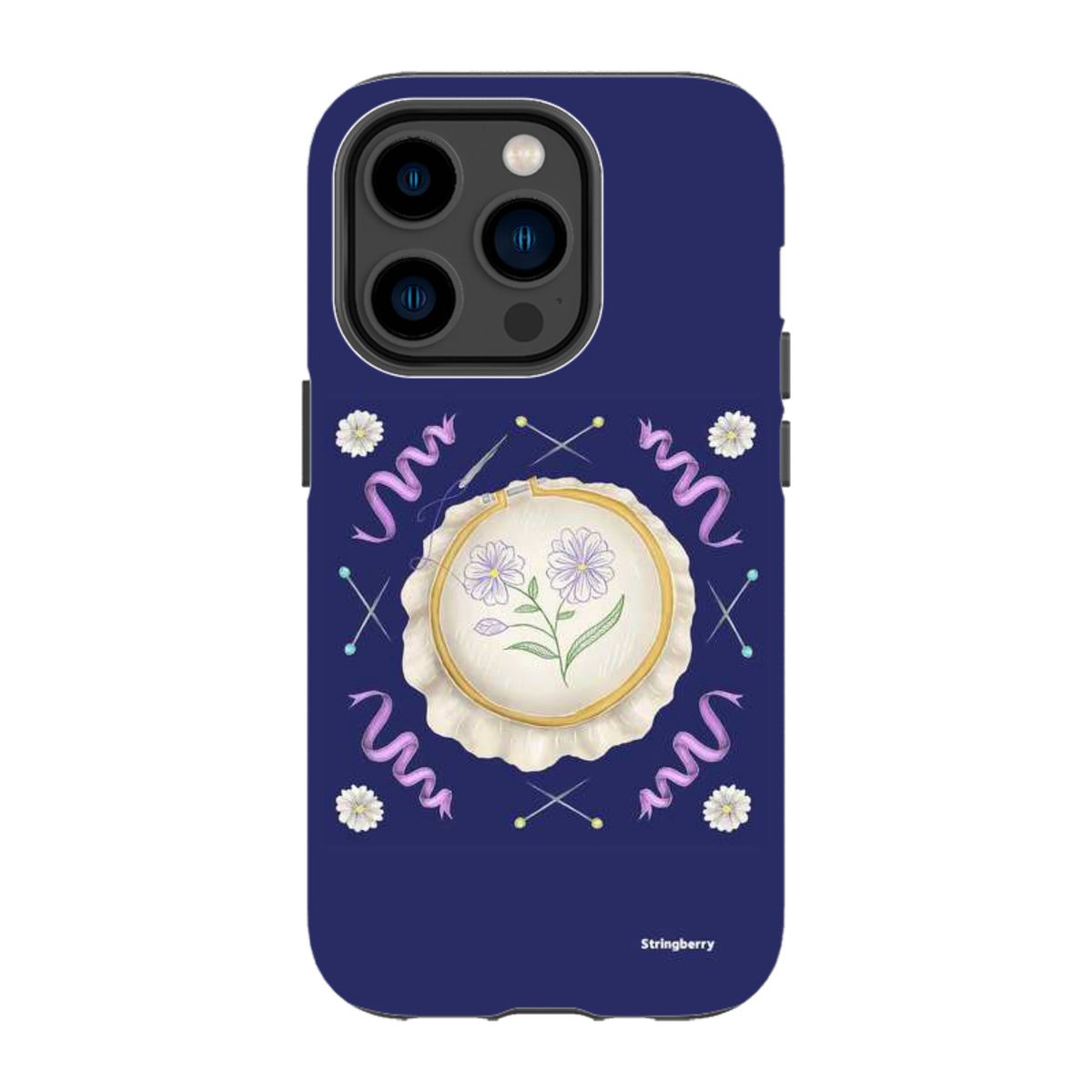 iPhone Tough Case - Daisy Needlework By Catherine Rowe