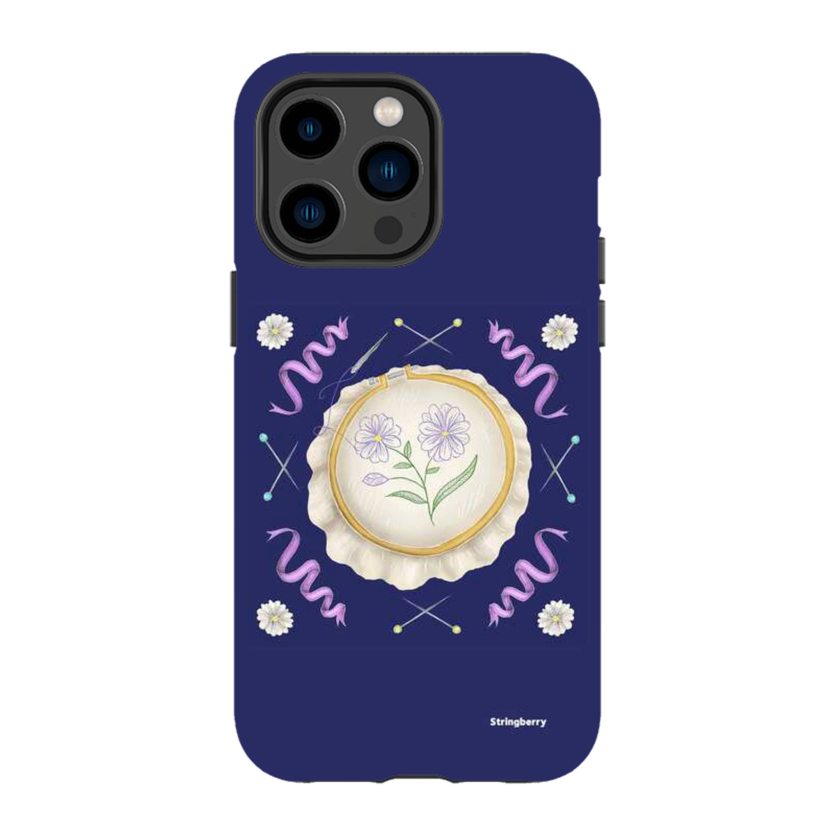 iPhone Tough Case - Daisy Needlework By Catherine Rowe