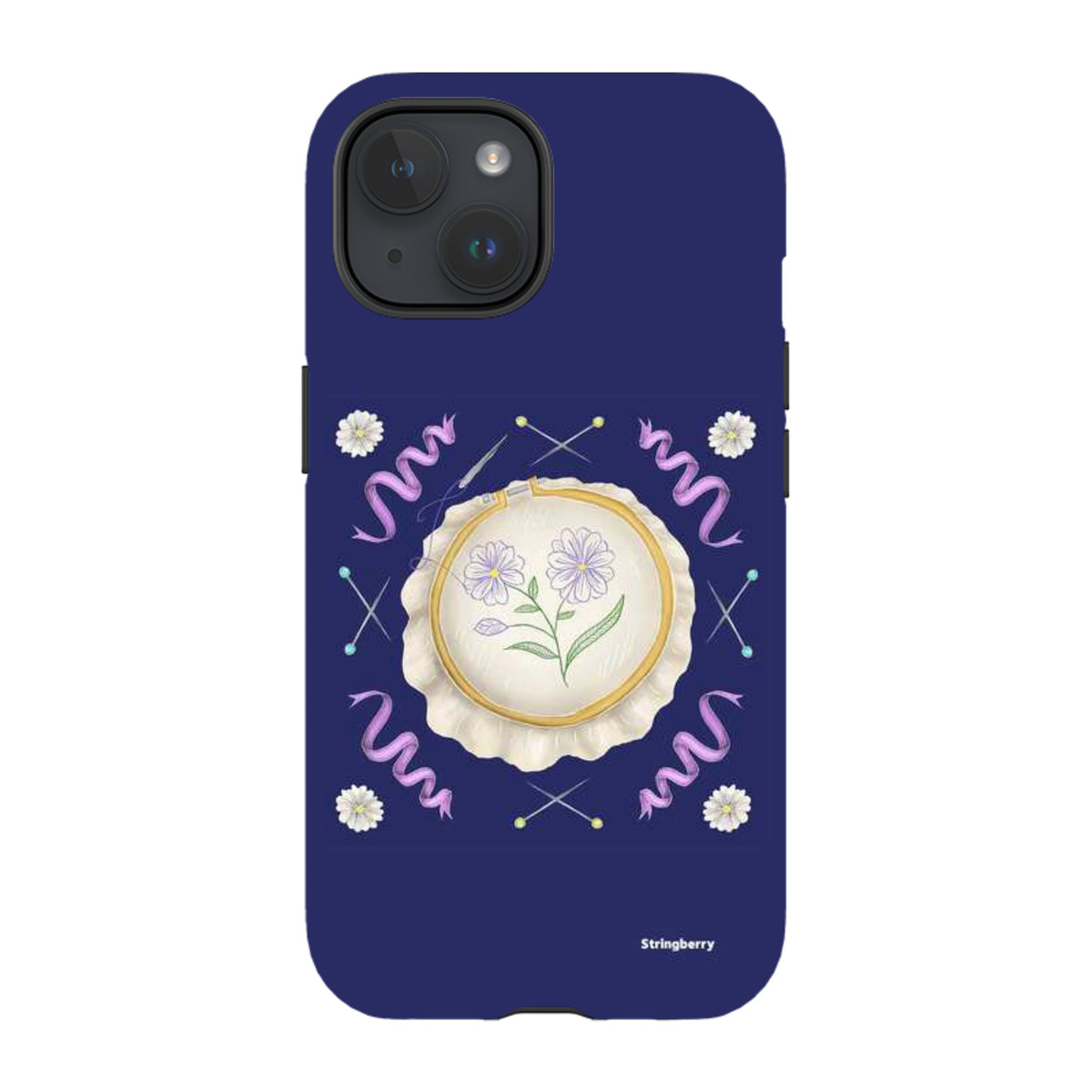 iPhone Tough Case - Daisy Needlework By Catherine Rowe
