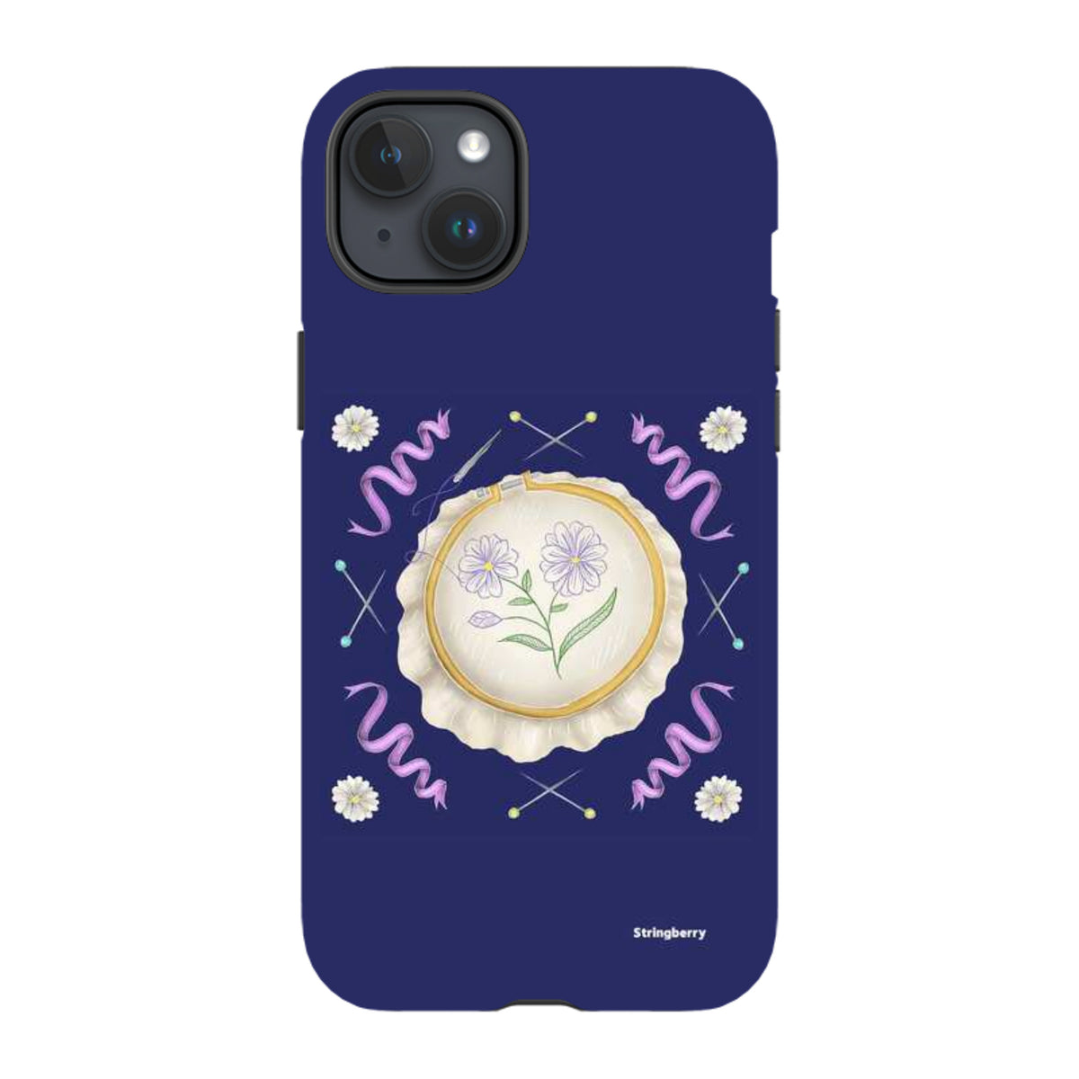 iPhone Tough Case - Daisy Needlework By Catherine Rowe