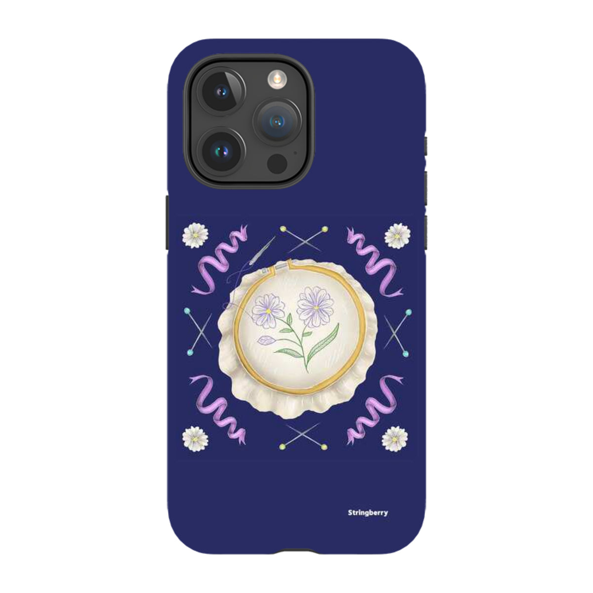 iPhone Tough Case - Daisy Needlework By Catherine Rowe