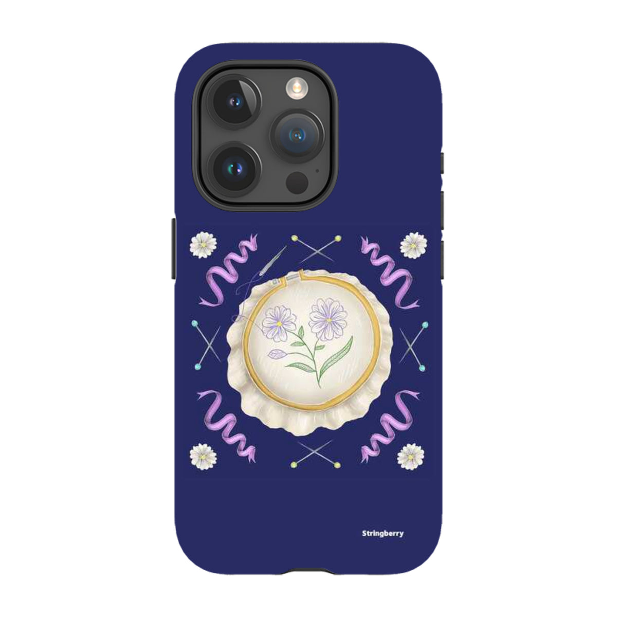iPhone Tough Case - Daisy Needlework By Catherine Rowe