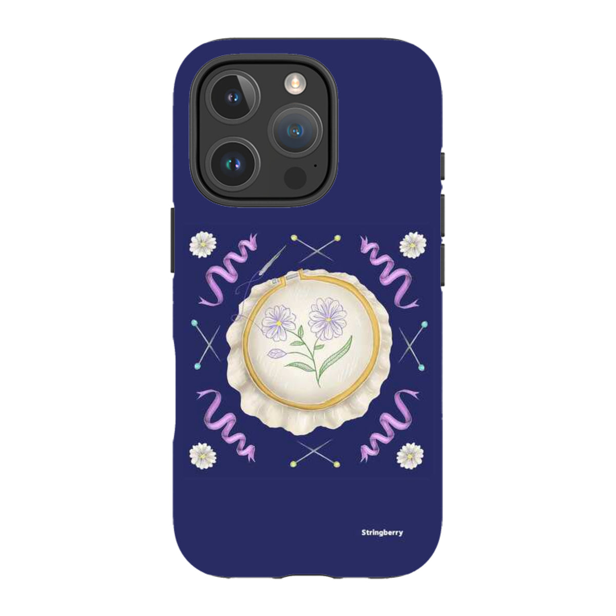 iPhone Tough Case - Daisy Needlework By Catherine Rowe