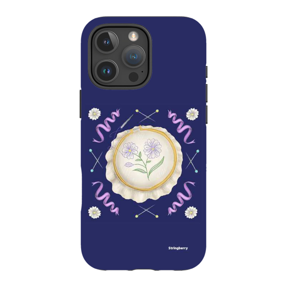 iPhone Tough Case - Daisy Needlework By Catherine Rowe