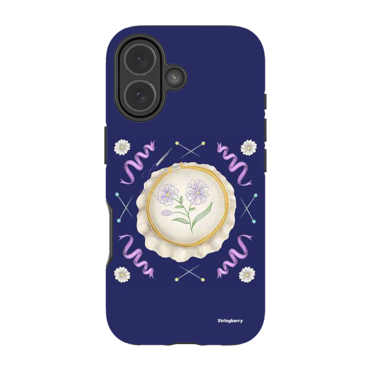 iPhone Tough Case - Daisy Needlework By Catherine Rowe
