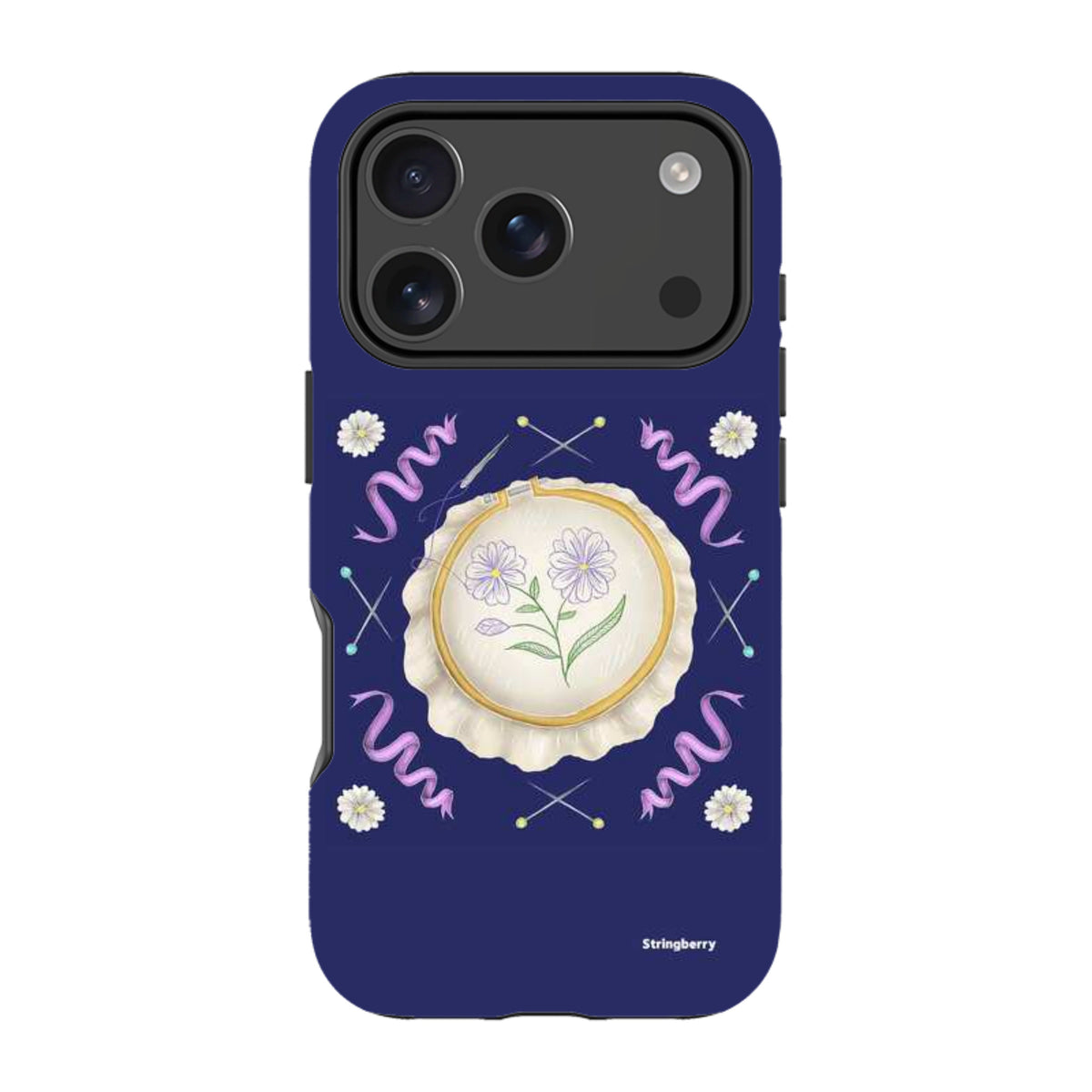 iPhone Tough Case - Daisy Needlework By Catherine Rowe