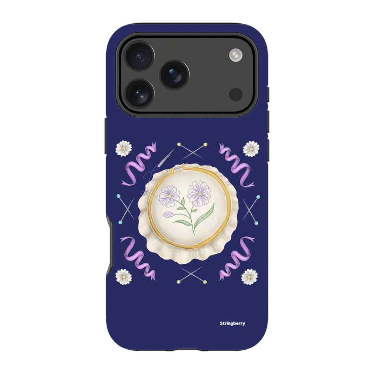 iPhone Tough Case - Daisy Needlework By Catherine Rowe