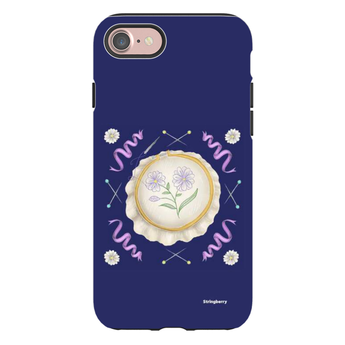 iPhone Tough Case - Daisy Needlework By Catherine Rowe