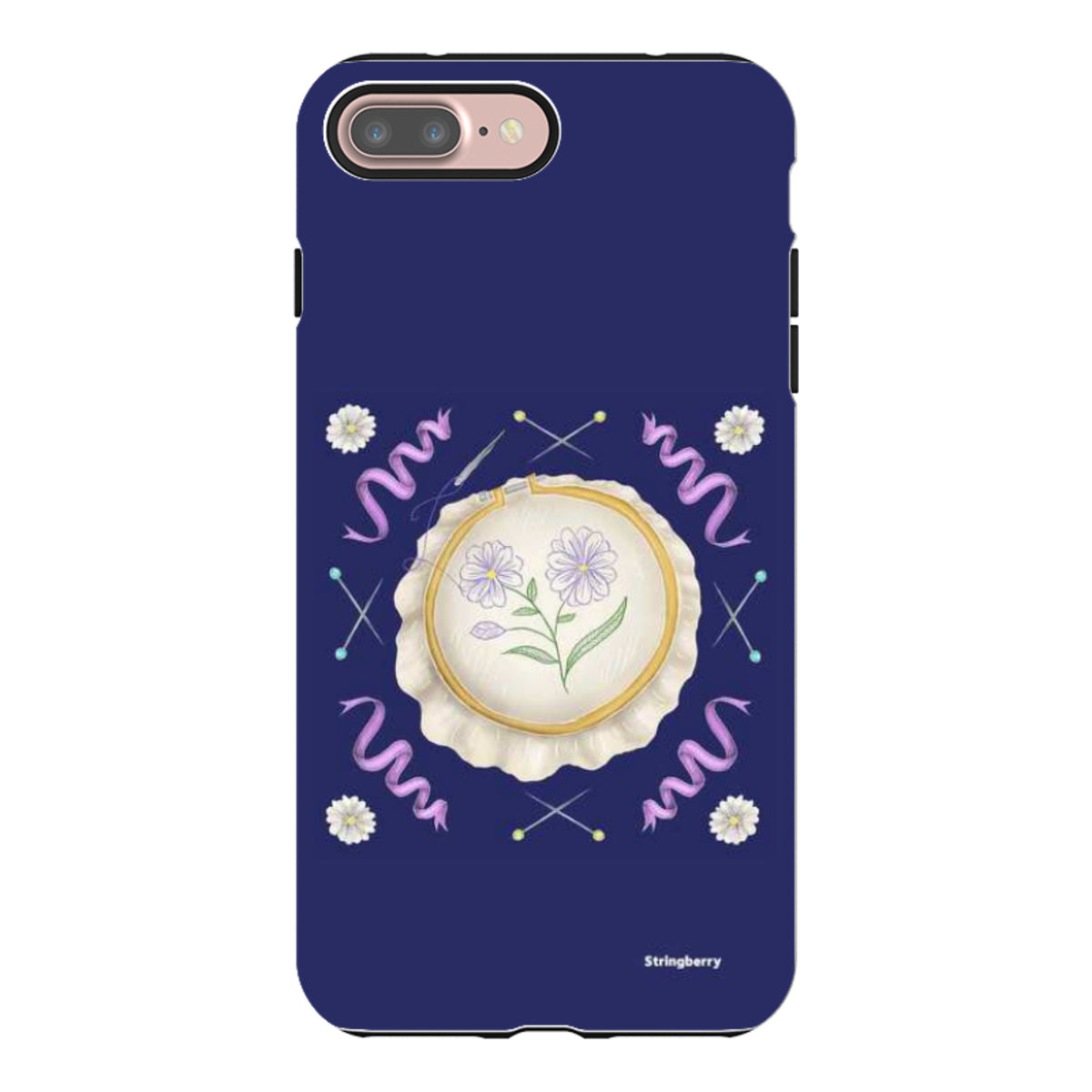 iPhone Tough Case - Daisy Needlework By Catherine Rowe