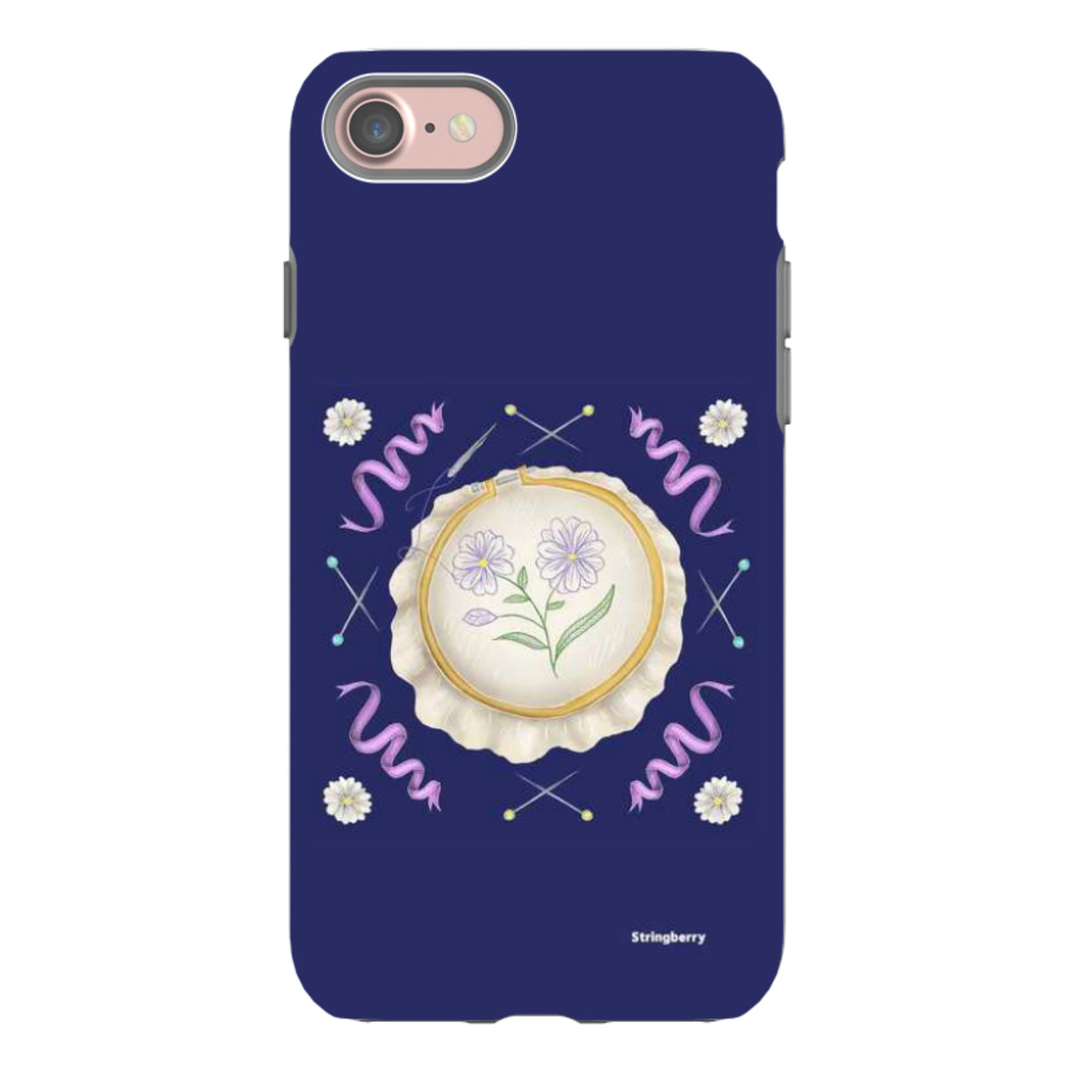 iPhone Tough Case - Daisy Needlework By Catherine Rowe