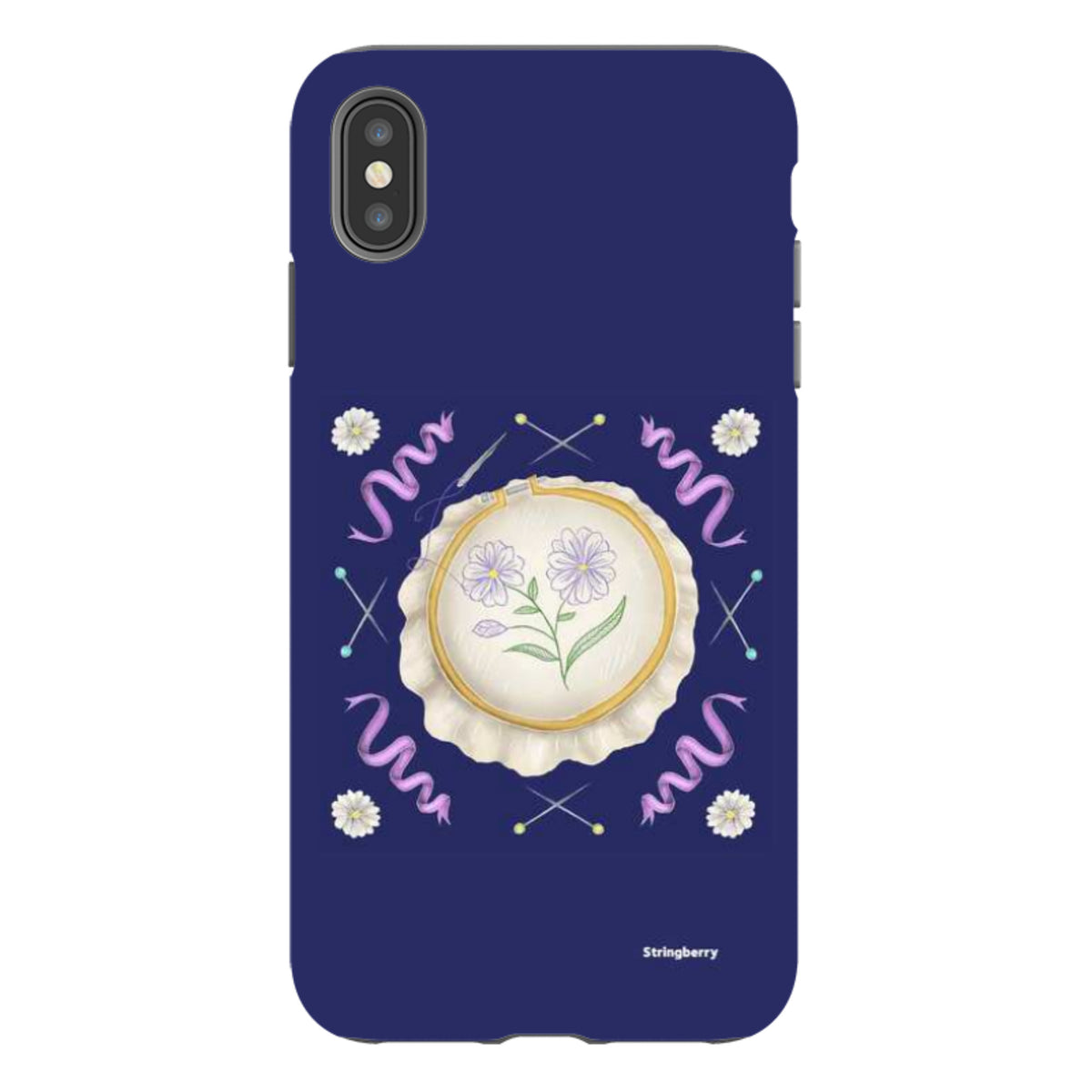 iPhone Tough Case - Daisy Needlework By Catherine Rowe