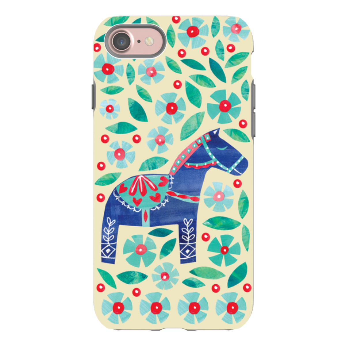 iPhone Tough Case - Dala Horse By Tracey English