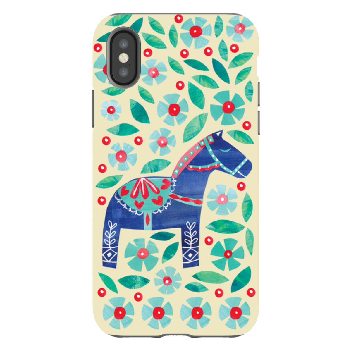 iPhone Tough Case - Dala Horse By Tracey English