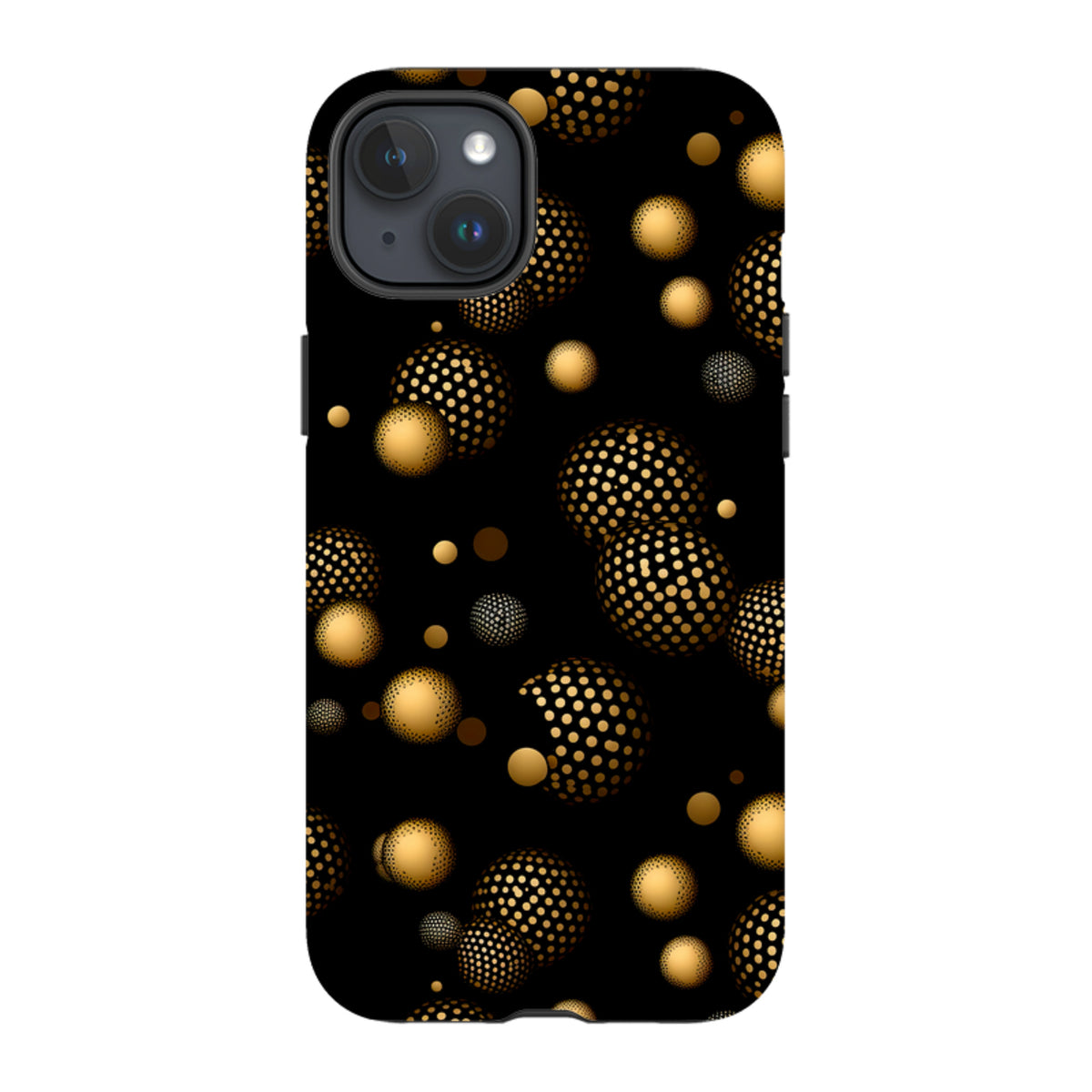 iPhone Tough Case - Dark Polka II