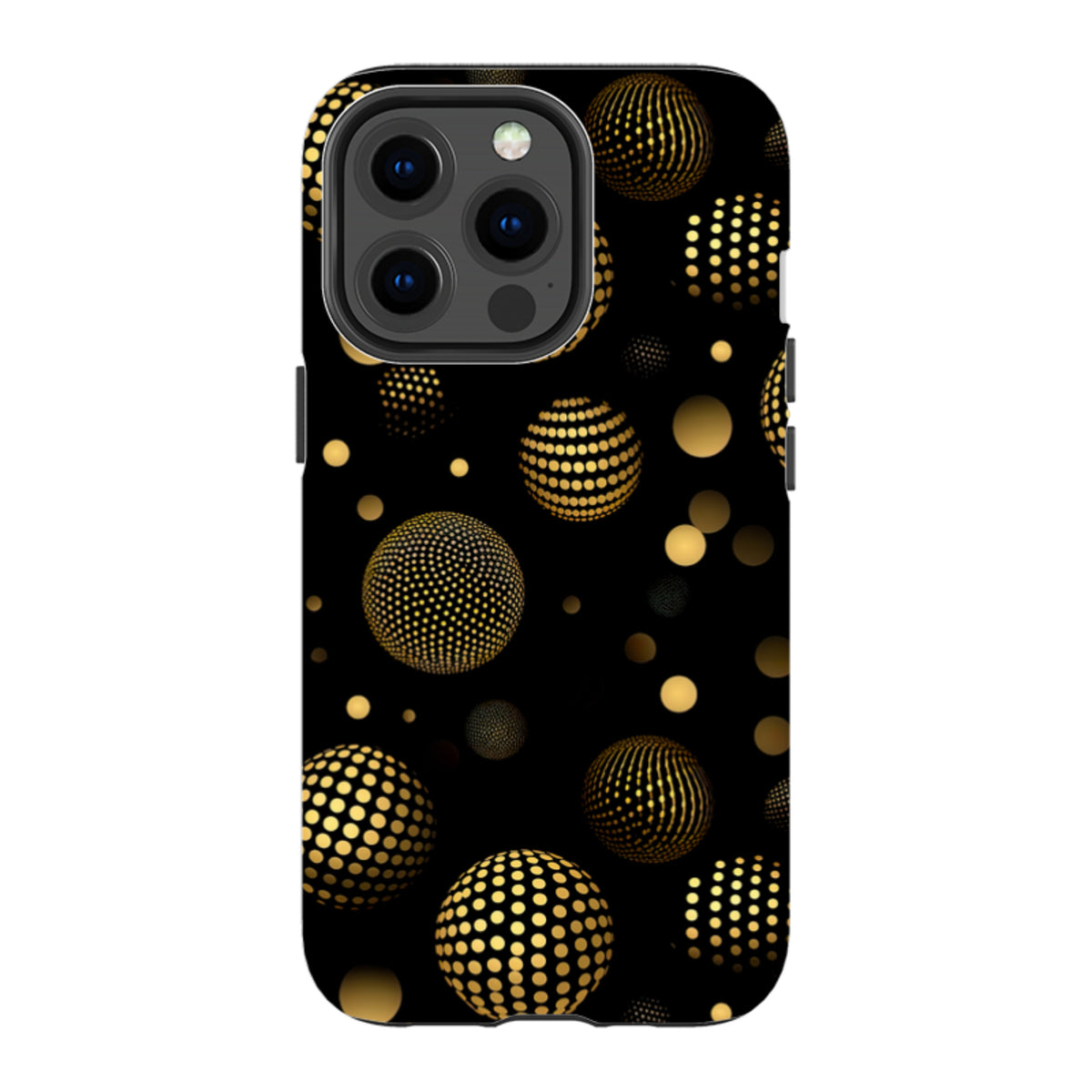 iPhone Tough Case - Dark Polka