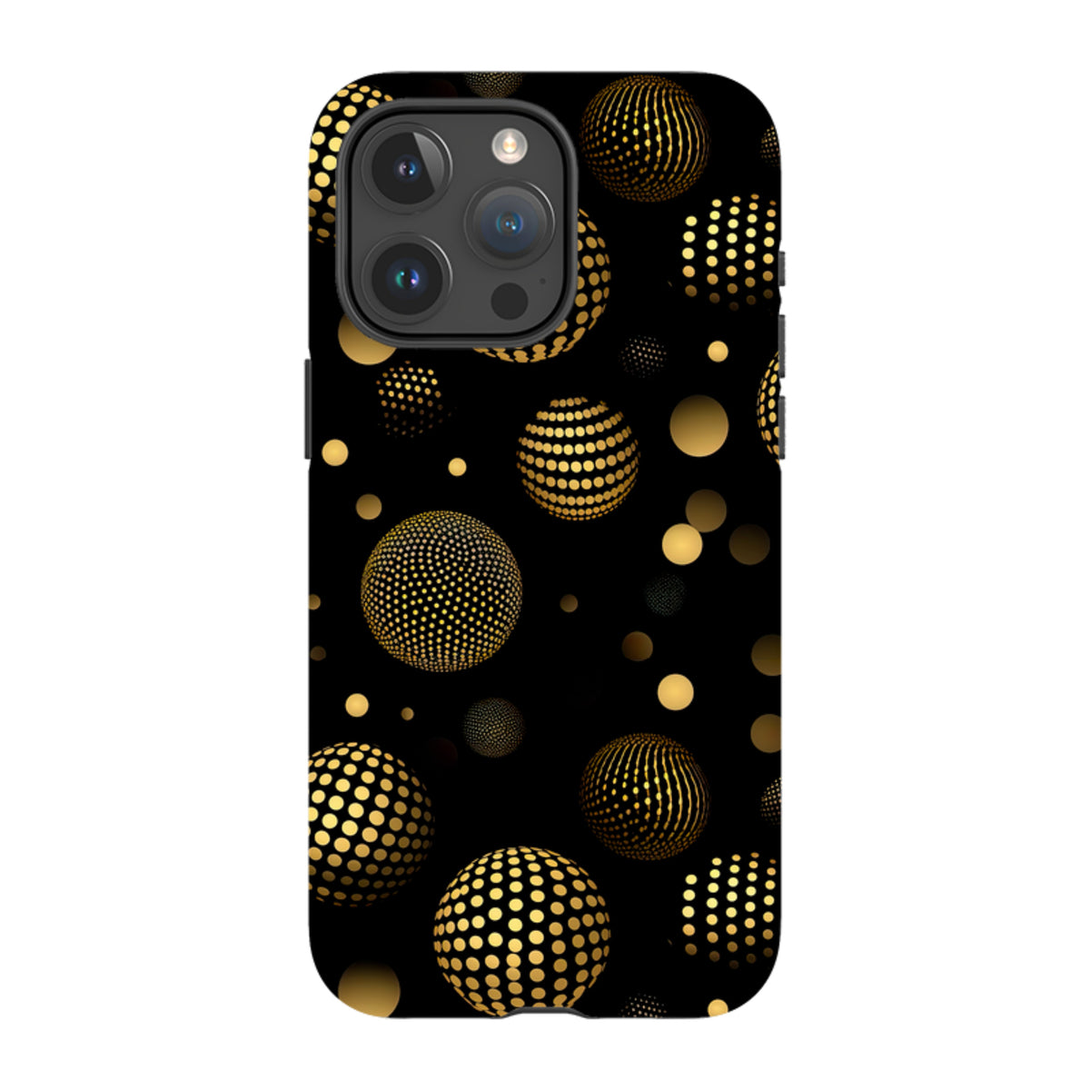 iPhone Tough Case - Dark Polka