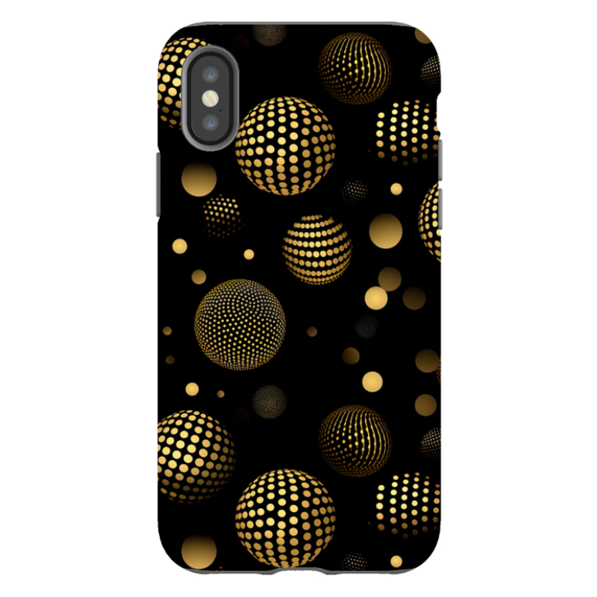 iPhone Tough Case - Dark Polka