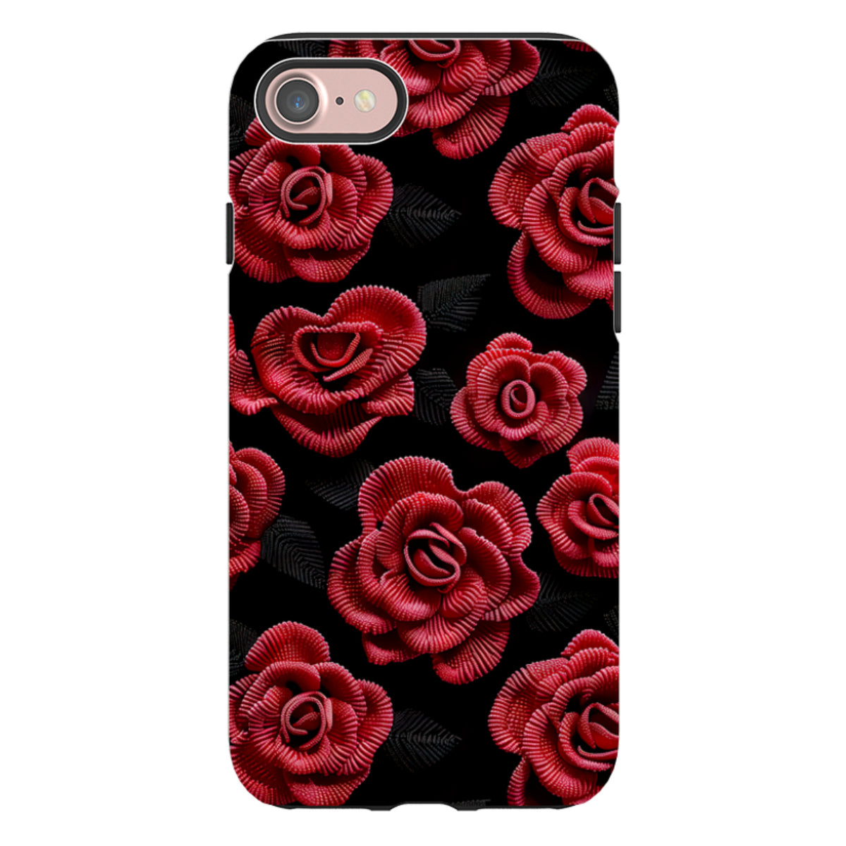 iPhone Tough Case - Dark Roses II